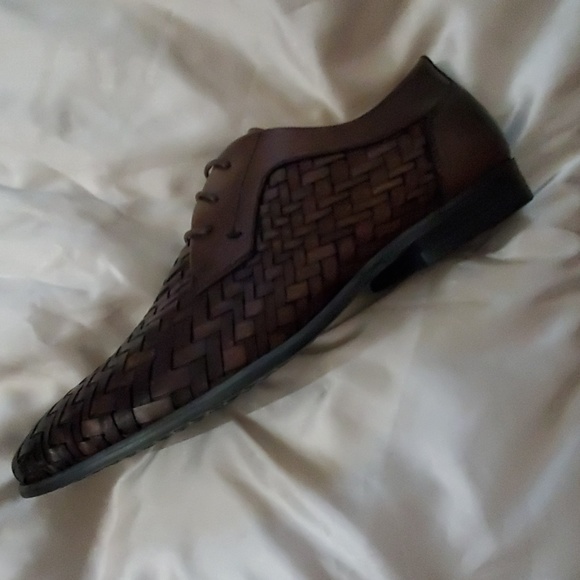 Vintage Foundry Diamond Weave Leather Derby 9.5